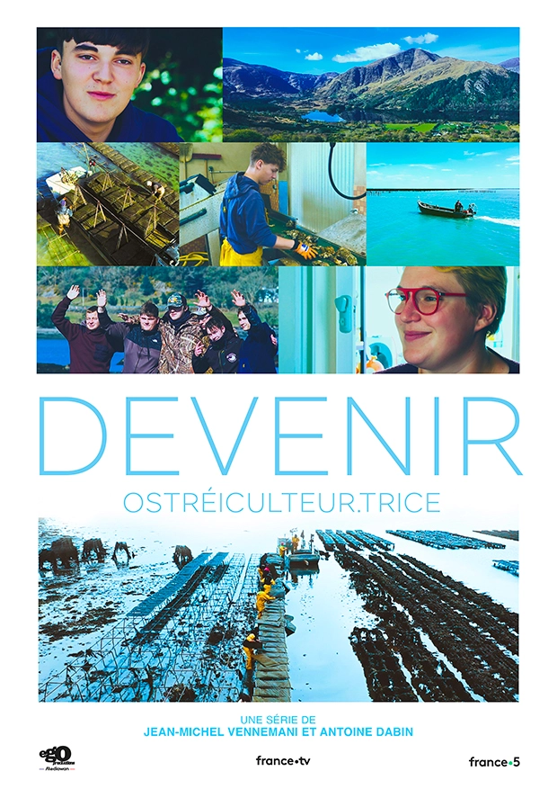 Affiche du documentaire Devenir ostreiculteur.trice